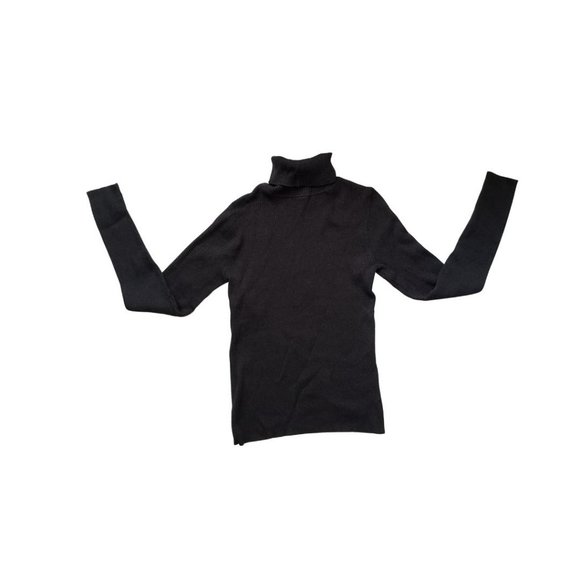 Gap Basics Solid Dark Grey Turtleneck Sweater- Size Large - Picture 2 of 6